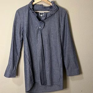 Grey Denim Mudpie Dress shirt